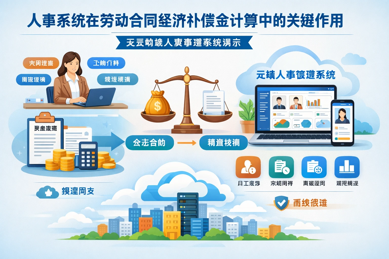 人事系统在劳动合同经济补偿金计算中的关键作用及云端版人事管理系统演示