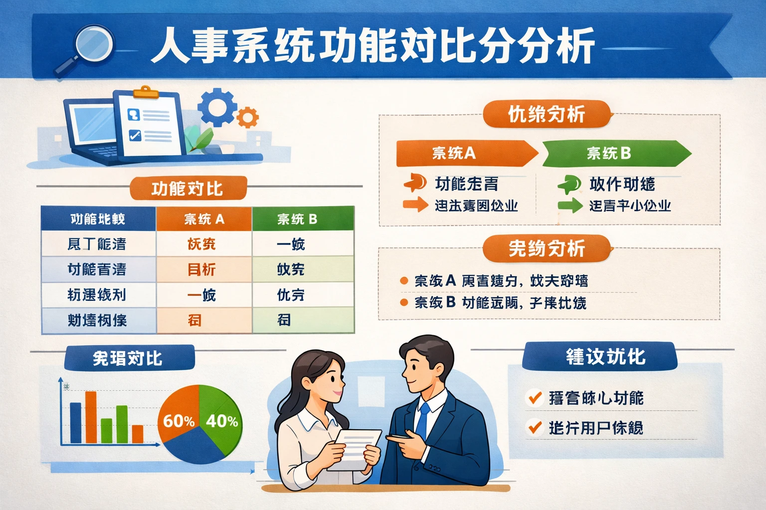 人事系统功能对比分析