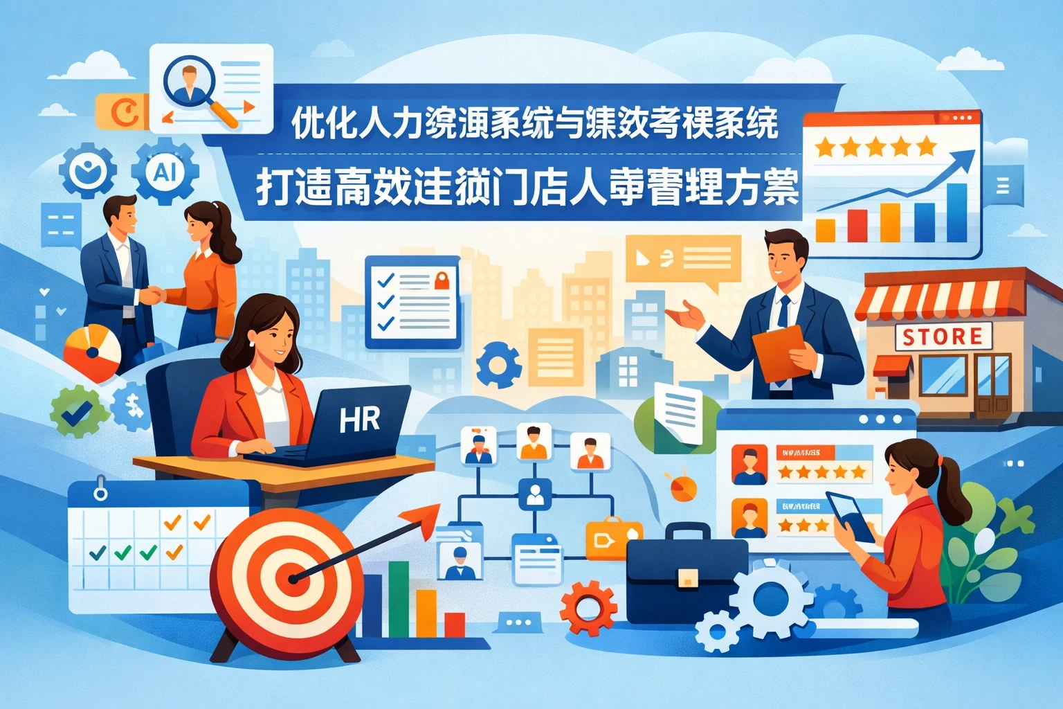 优化人力资源系统与绩效考核系统，打造高效连锁门店人事管理方案