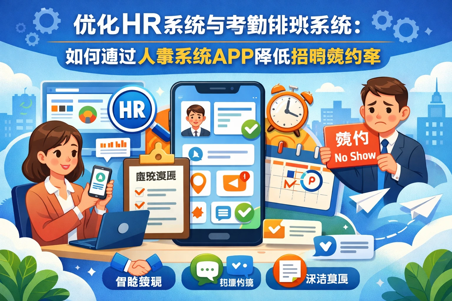优化HR系统与考勤排班系统:如何通过人事系统APP降低招聘爽约率