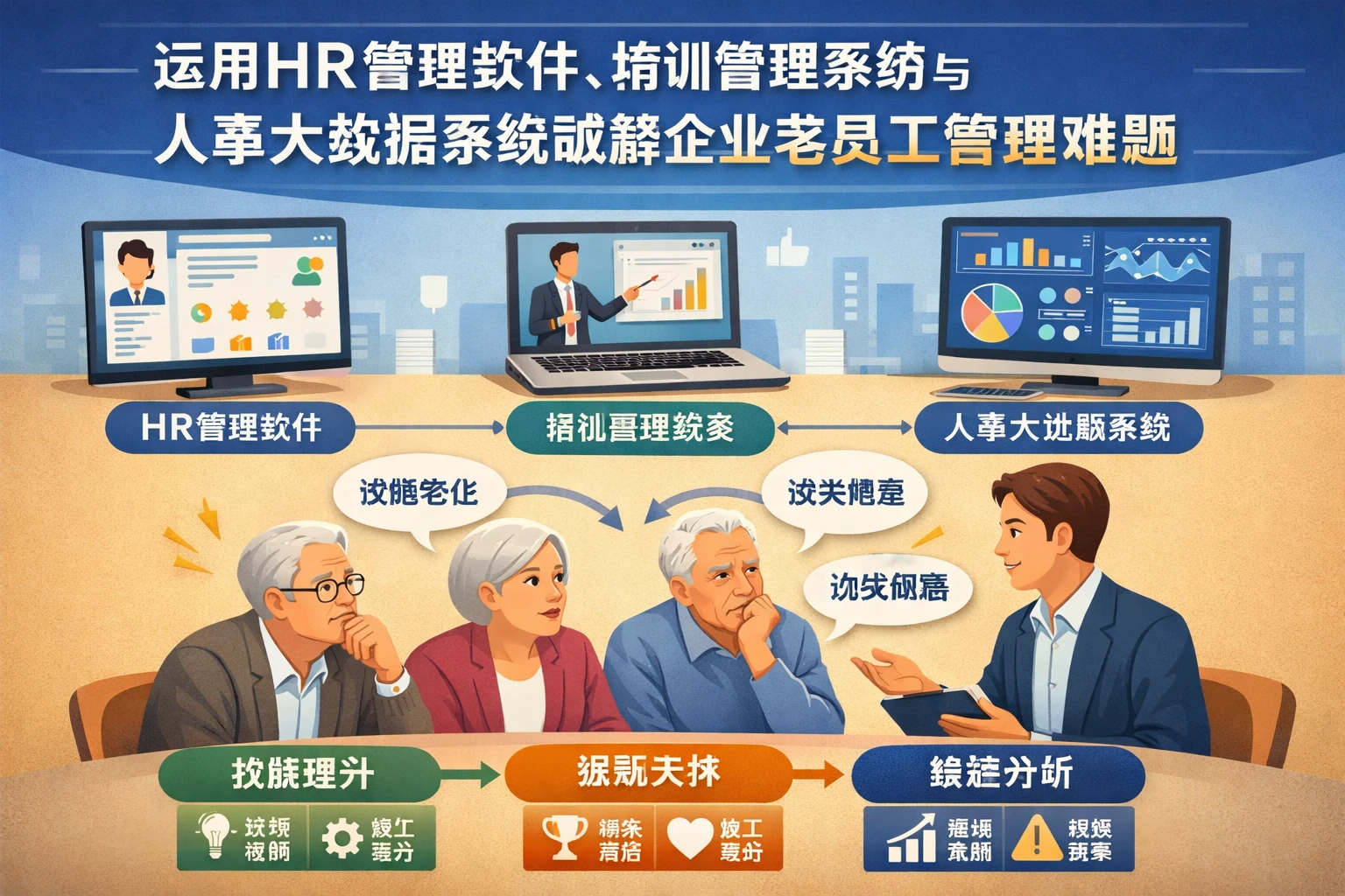 运用HR管理软件、培训管理系统与人事大数据系统破解企业老员工管理难题