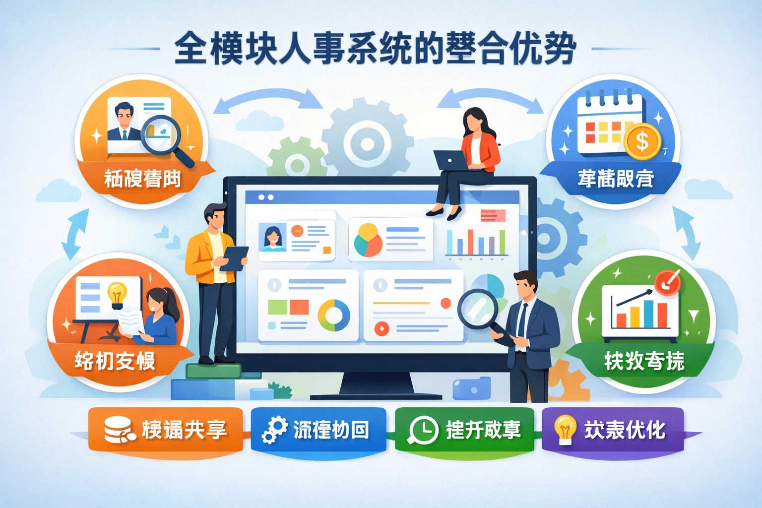 全模块人事系统的整合优势