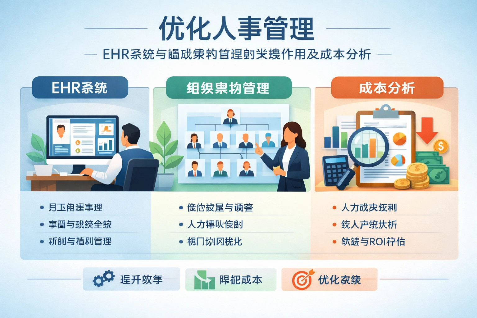 优化人事管理：EHR系统与组织架构管理的关键作用及成本分析