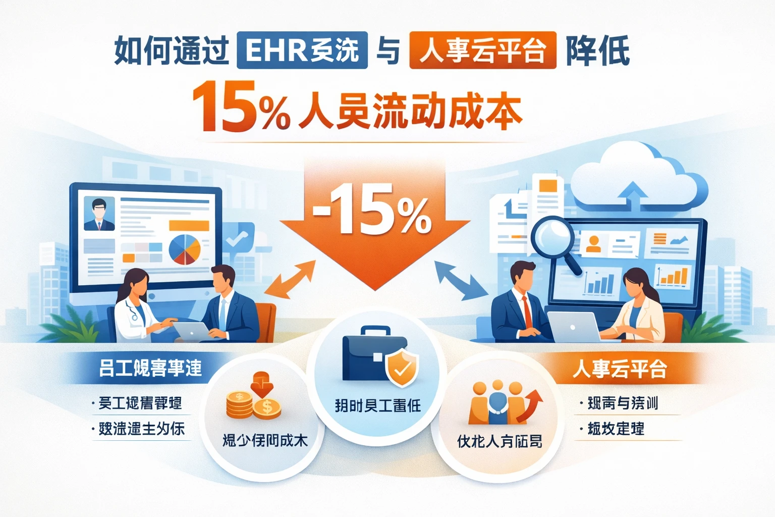 如何通过EHR系统与人事云平台降低15%人员流动成本