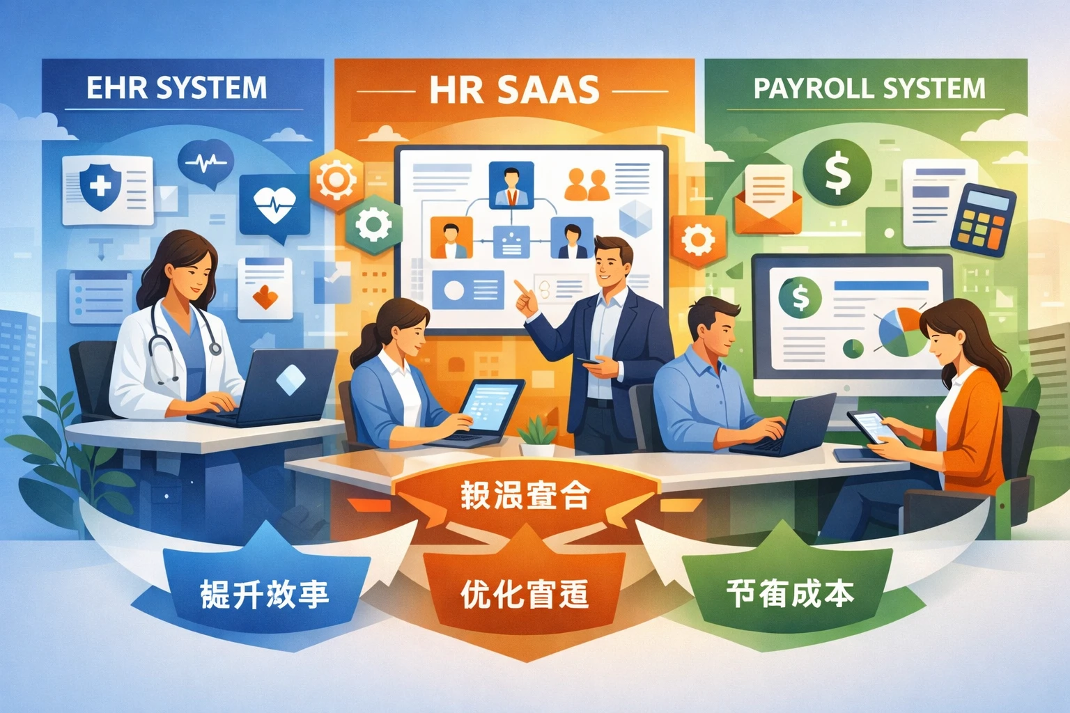 现代企业高效管理：探索EHR系统、人事管理SaaS与薪资管理系统的整合优势