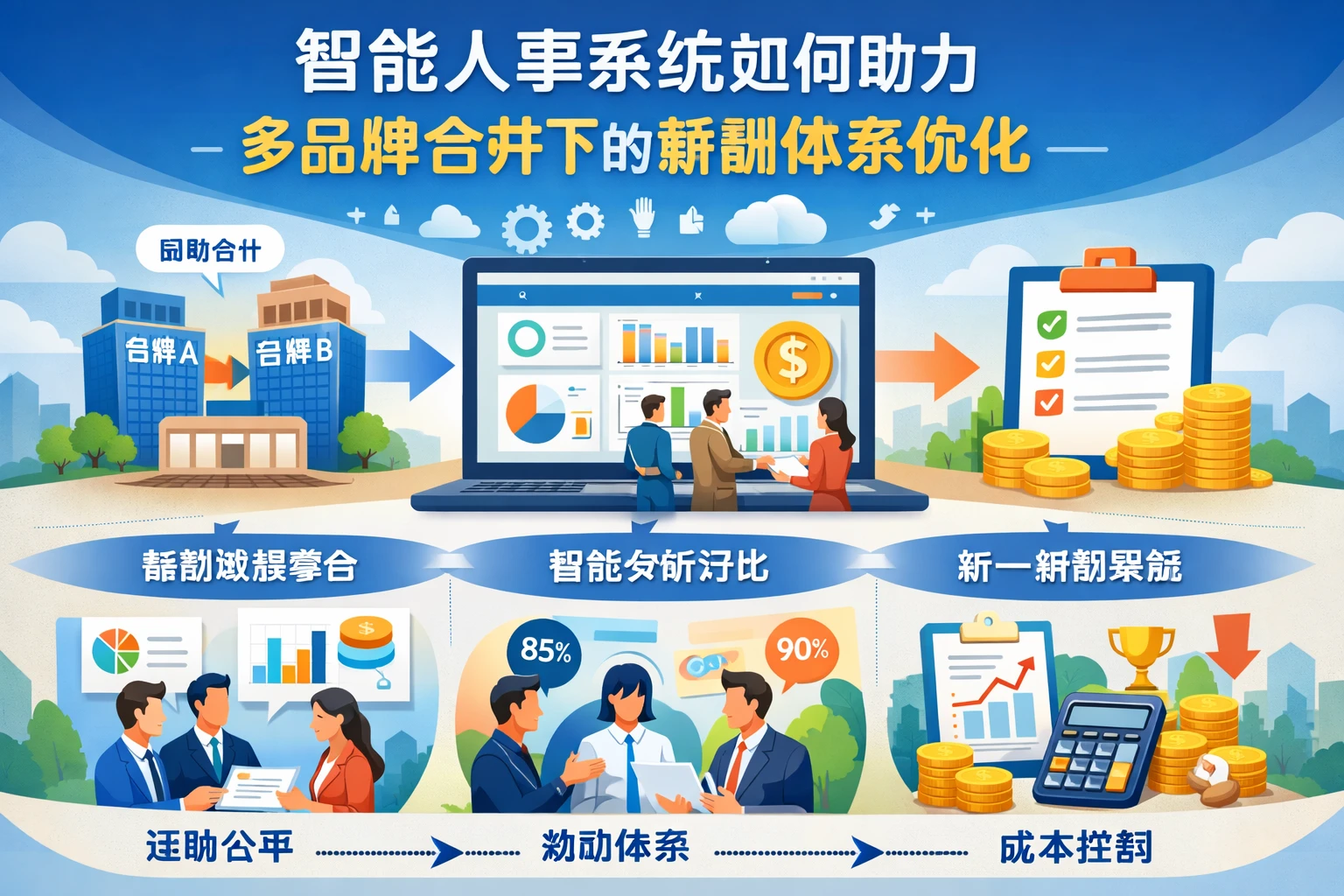 智能人事系统如何助力多品牌合并下的薪酬体系优化