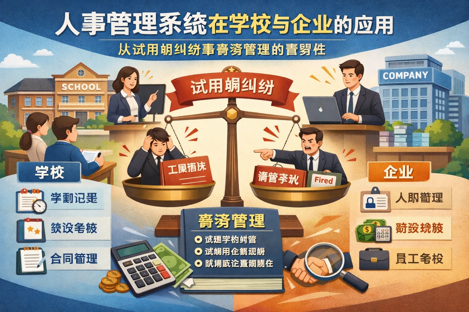 人事管理系统在学校与企业的应用：从试用期纠纷看薪资管理的重要性