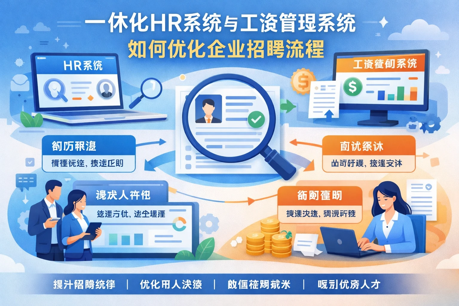 一体化HR系统与工资管理系统如何优化企业招聘流程