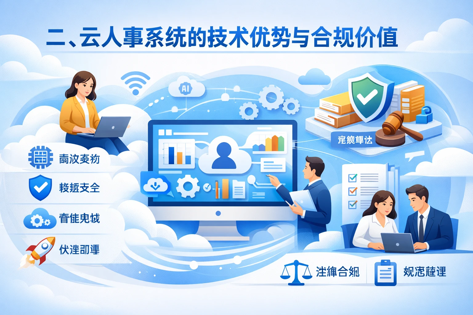 二、云人事系统的技术优势与合规价值