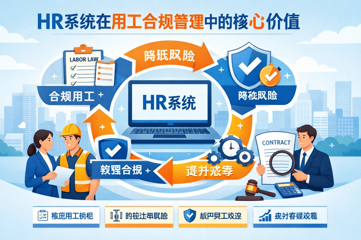 HR系统在用工合规管理中的核心价值