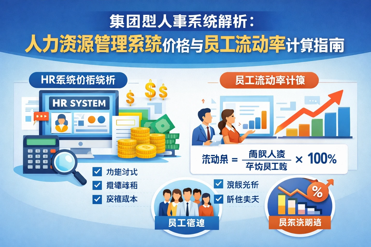 集团型人事系统解析：人力资源管理系统价格与员工流动率计算指南