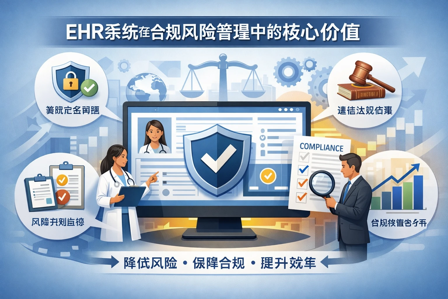 EHR系统在合规风险管理中的核心价值