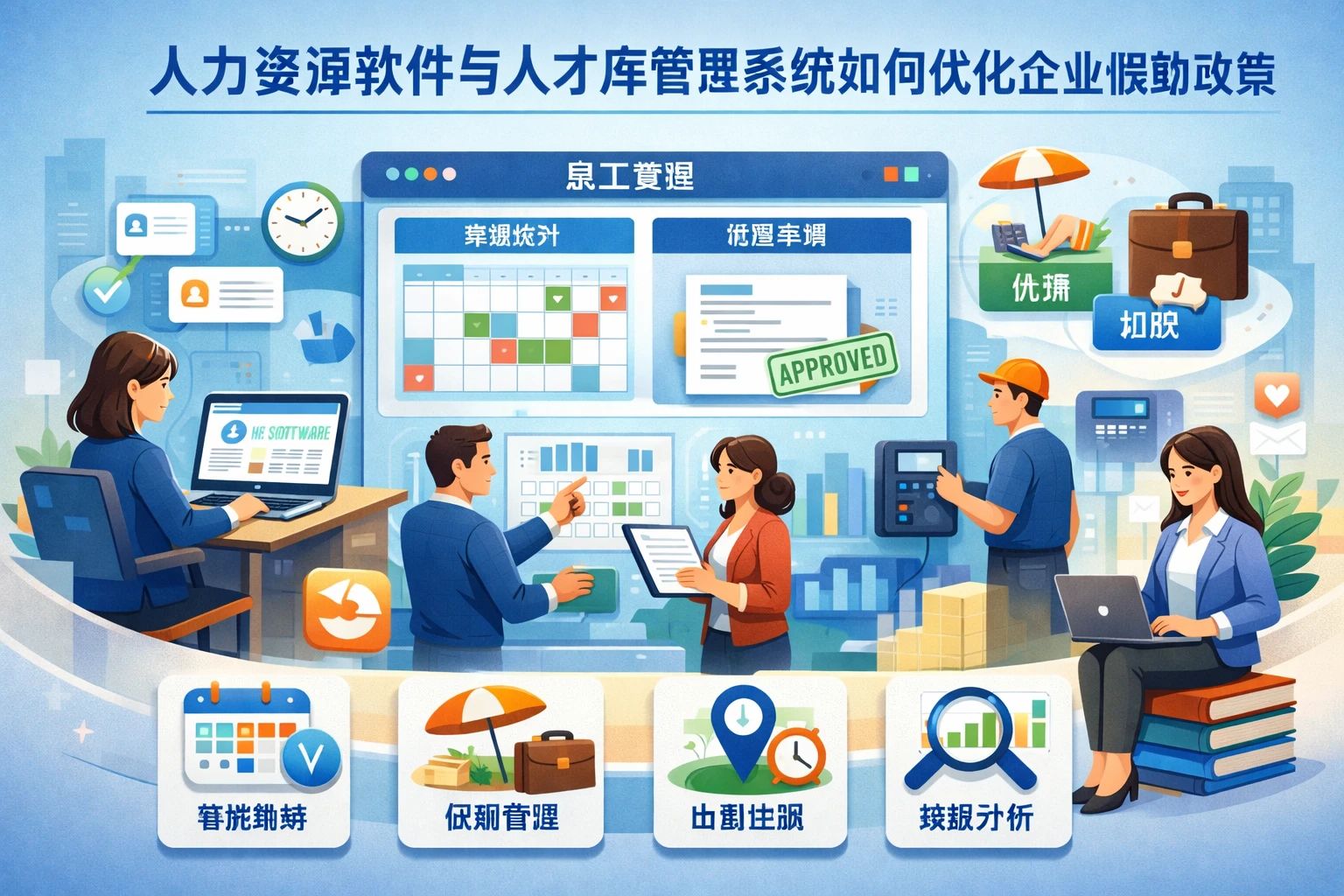 人力资源软件与人才库管理系统如何优化企业假勤政策