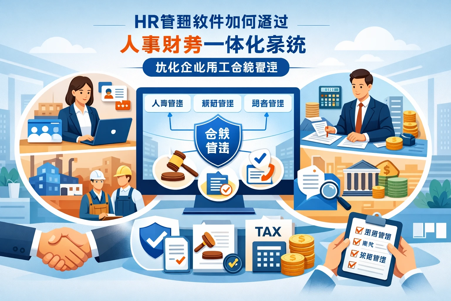 HR管理软件如何通过人事财务一体化系统优化企业用工合规管理