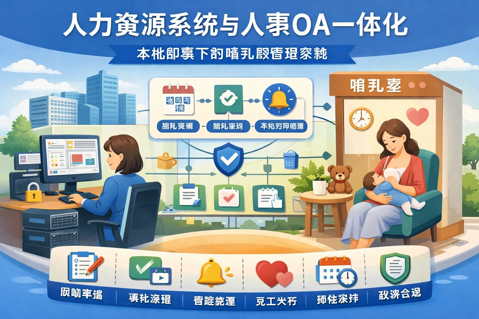 人力资源系统与人事OA一体化：本地部署下的哺乳假管理实践