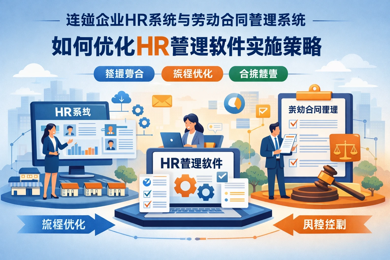 连锁企业HR系统与劳动合同管理系统如何优化HR管理软件实施策略