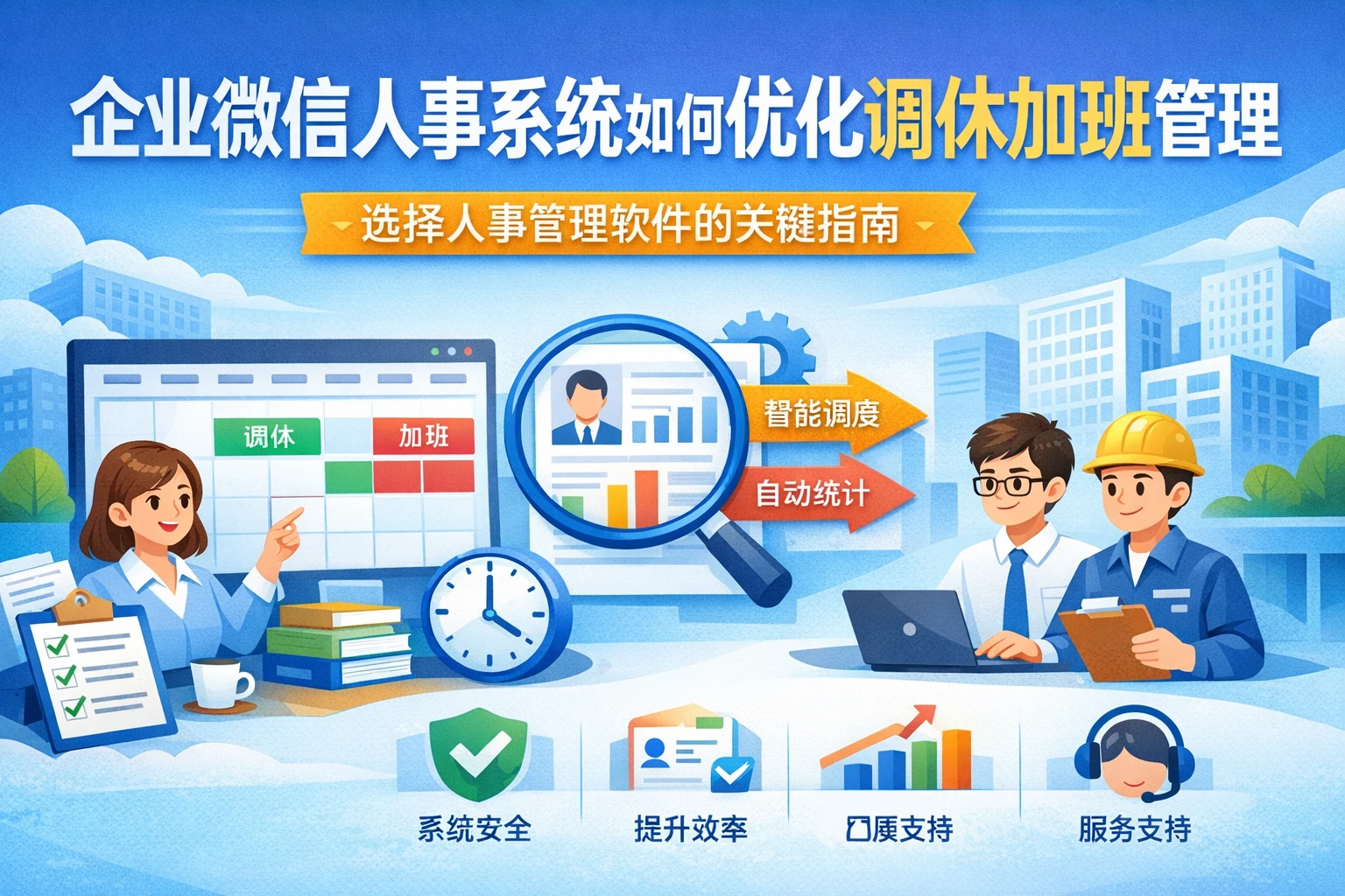 企业微信人事系统如何优化调休加班管理：选择人事管理软件的关键指南