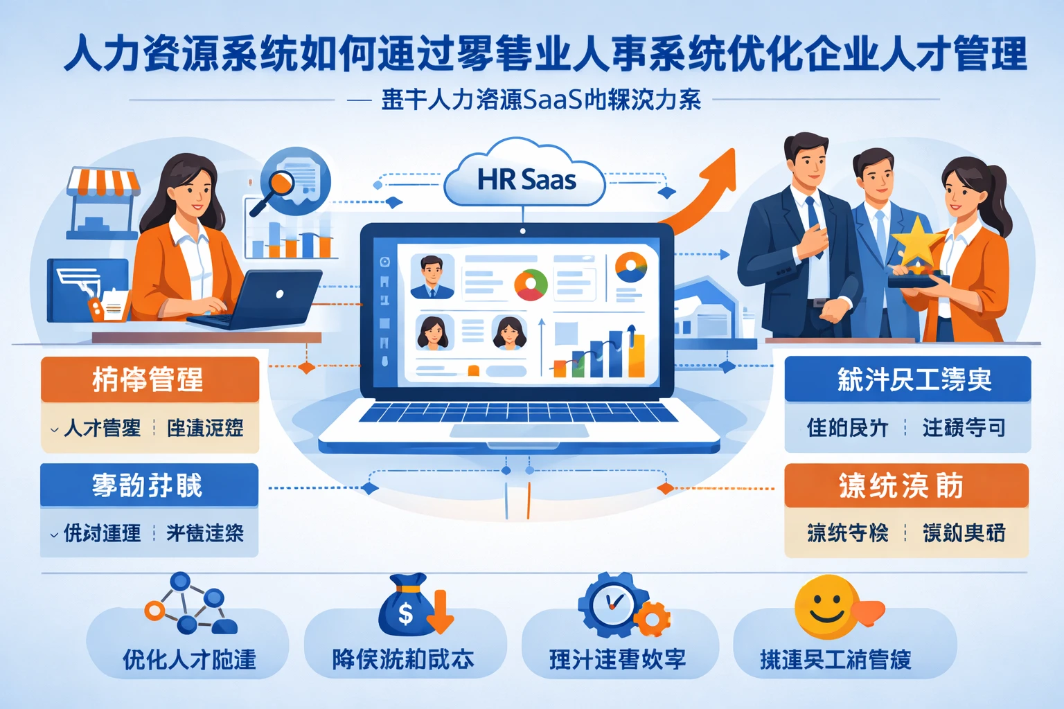 人力资源系统如何通过零售业人事系统优化企业人才管理——基于人力资源SaaS的解决方案