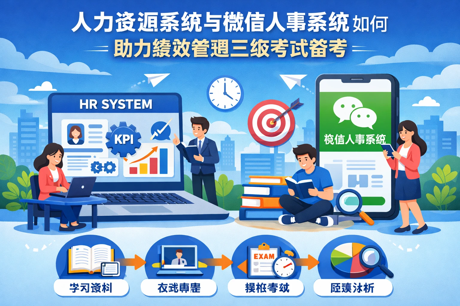 人力资源系统与微信人事系统如何助力绩效管理三级考试备考