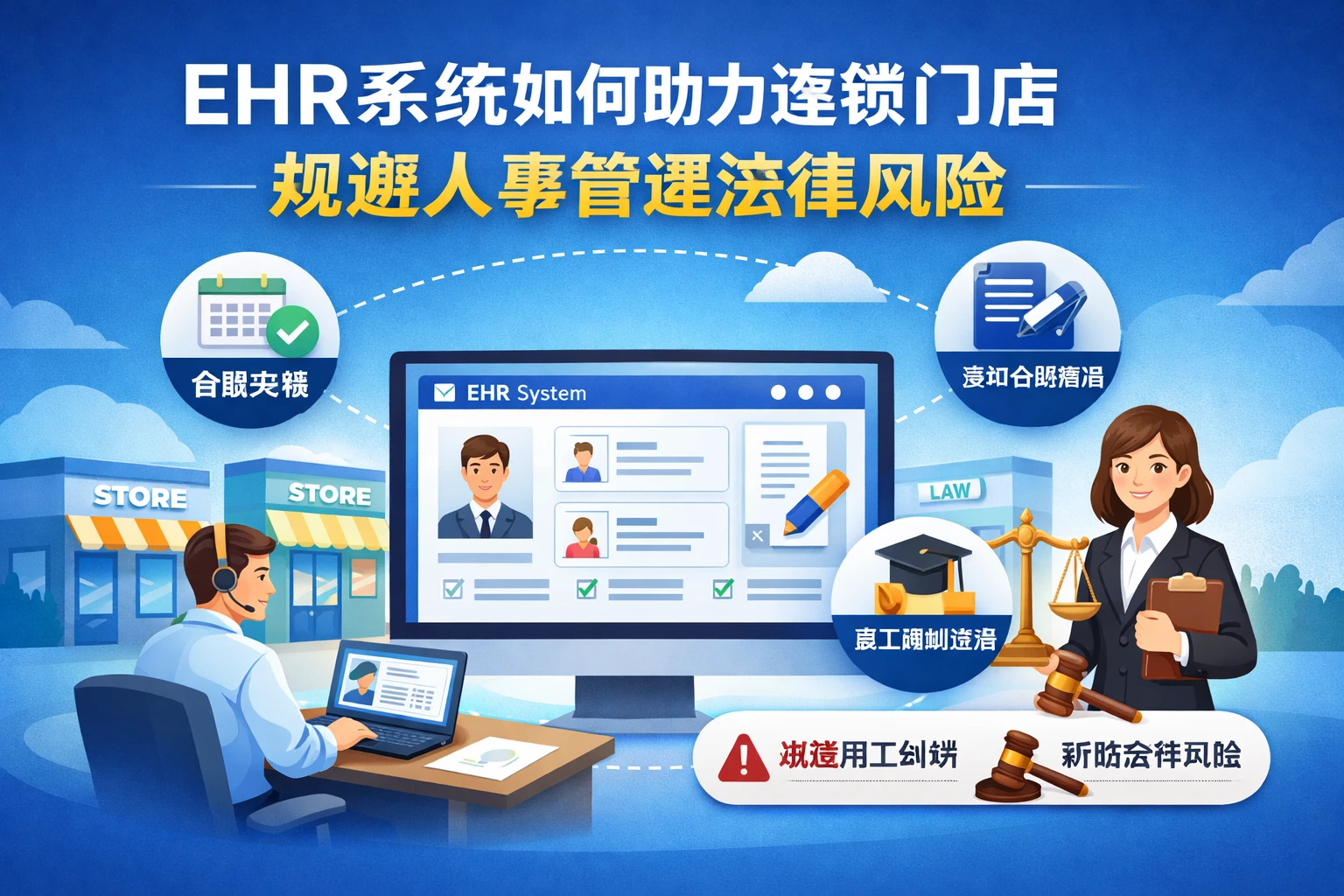EHR系统如何助力连锁门店规避人事管理法律风险