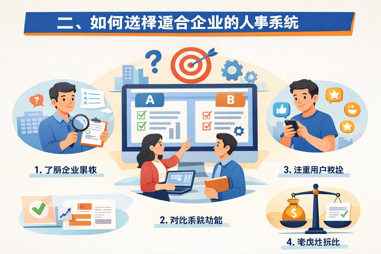 二、如何选择适合企业的人事系统