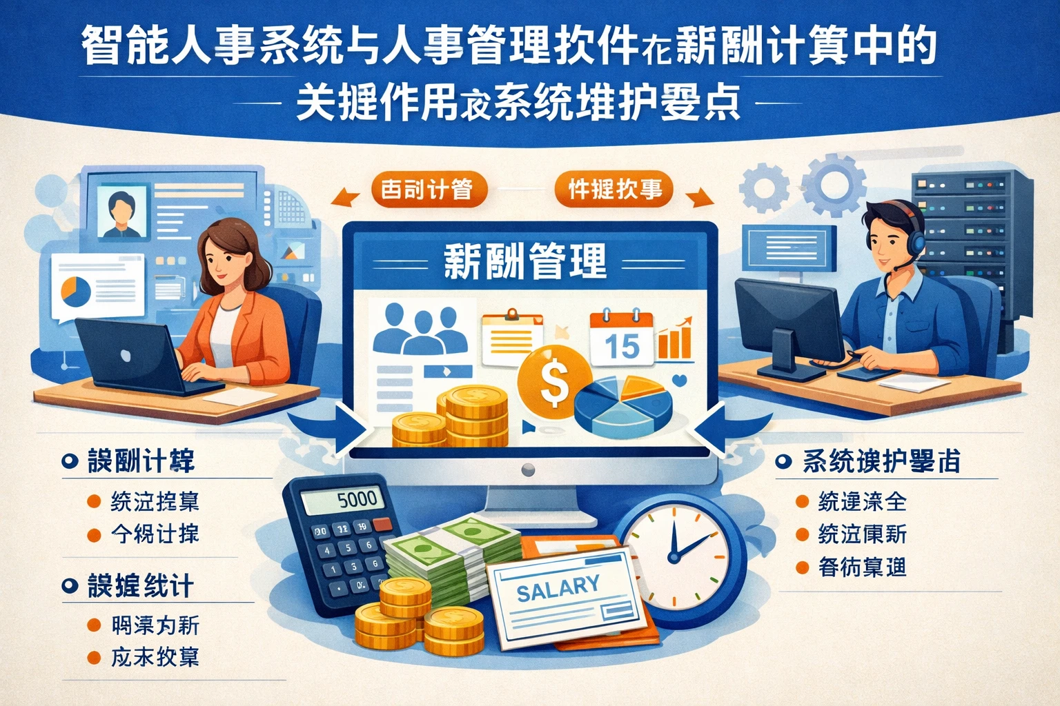 智能人事系统与人事管理软件在薪酬计算中的关键作用及系统维护要点
