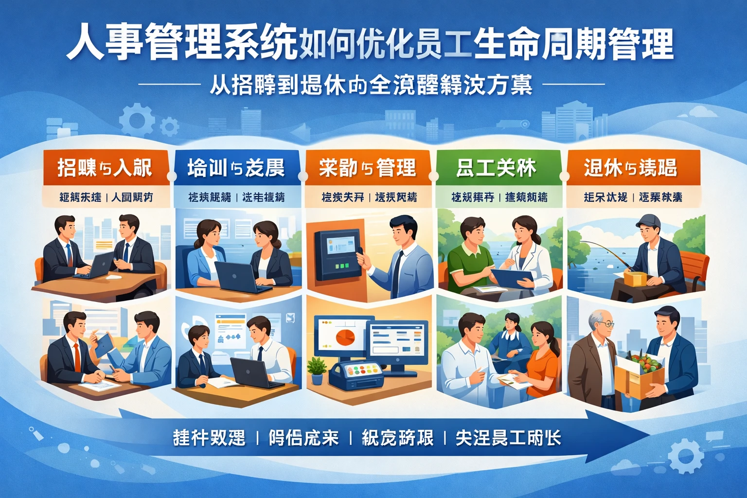 人事管理系统如何优化员工生命周期管理——从招聘到退休的全流程解决方案