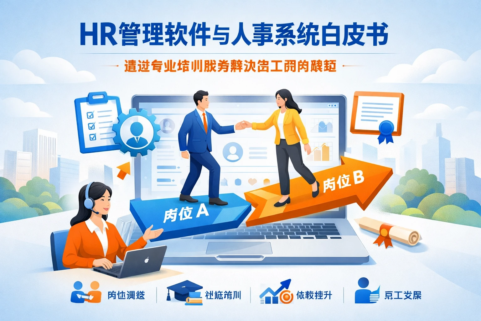 HR管理软件与人事系统白皮书：通过专业培训服务解决员工调岗难题