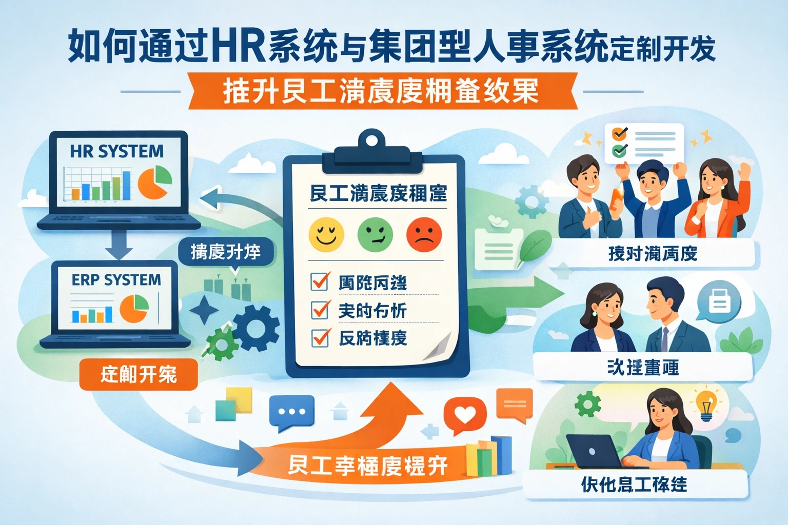 如何通过HR系统与集团型人事系统定制开发提升员工满意度调查效果