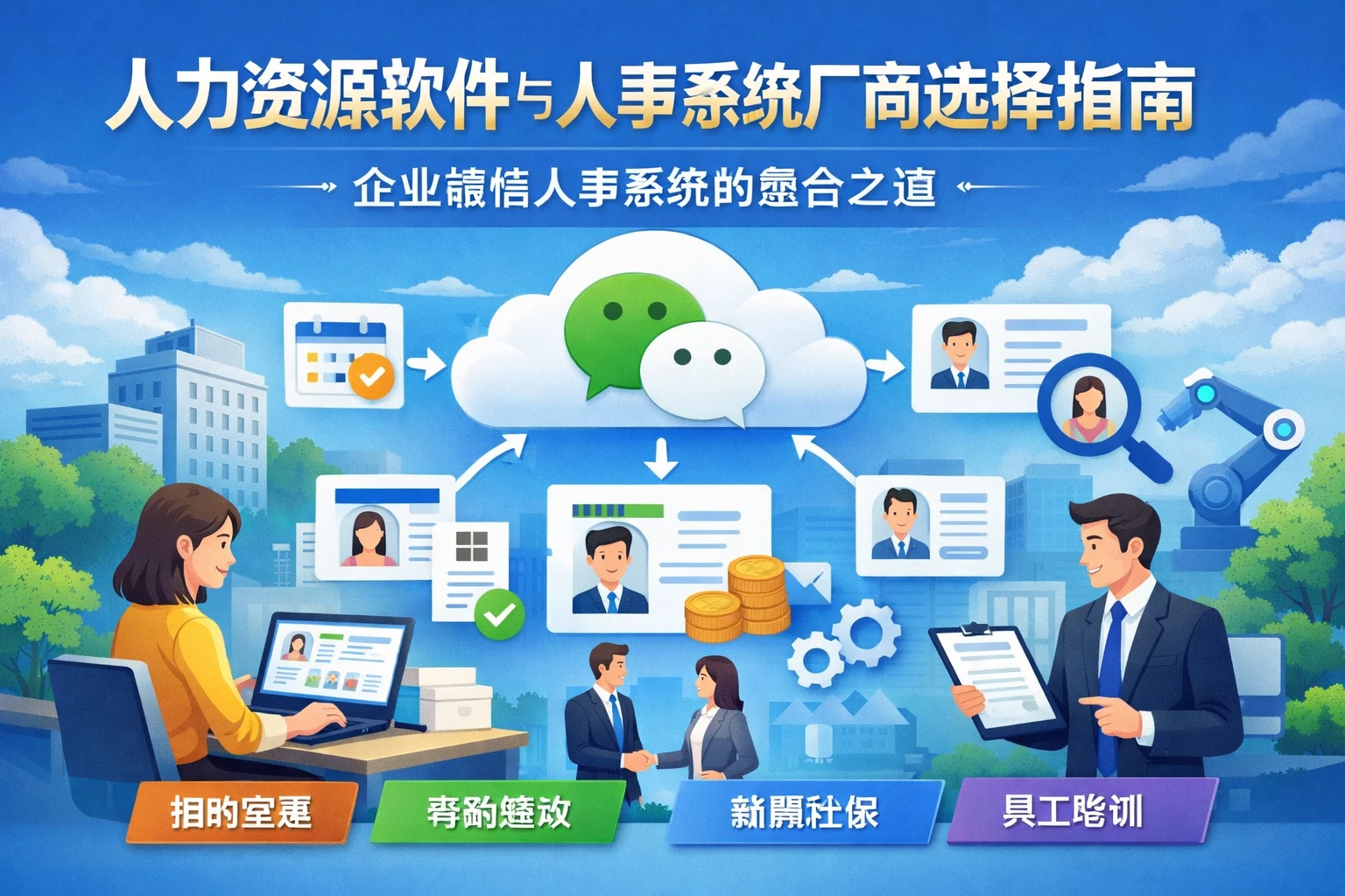 人力资源软件与人事系统厂商选择指南:企业微信人事系统的整合之道