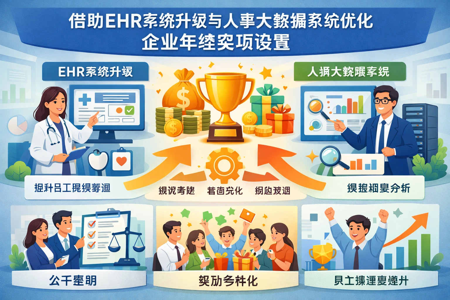 借助EHR系统升级与人事大数据系统优化企业年终奖项设置