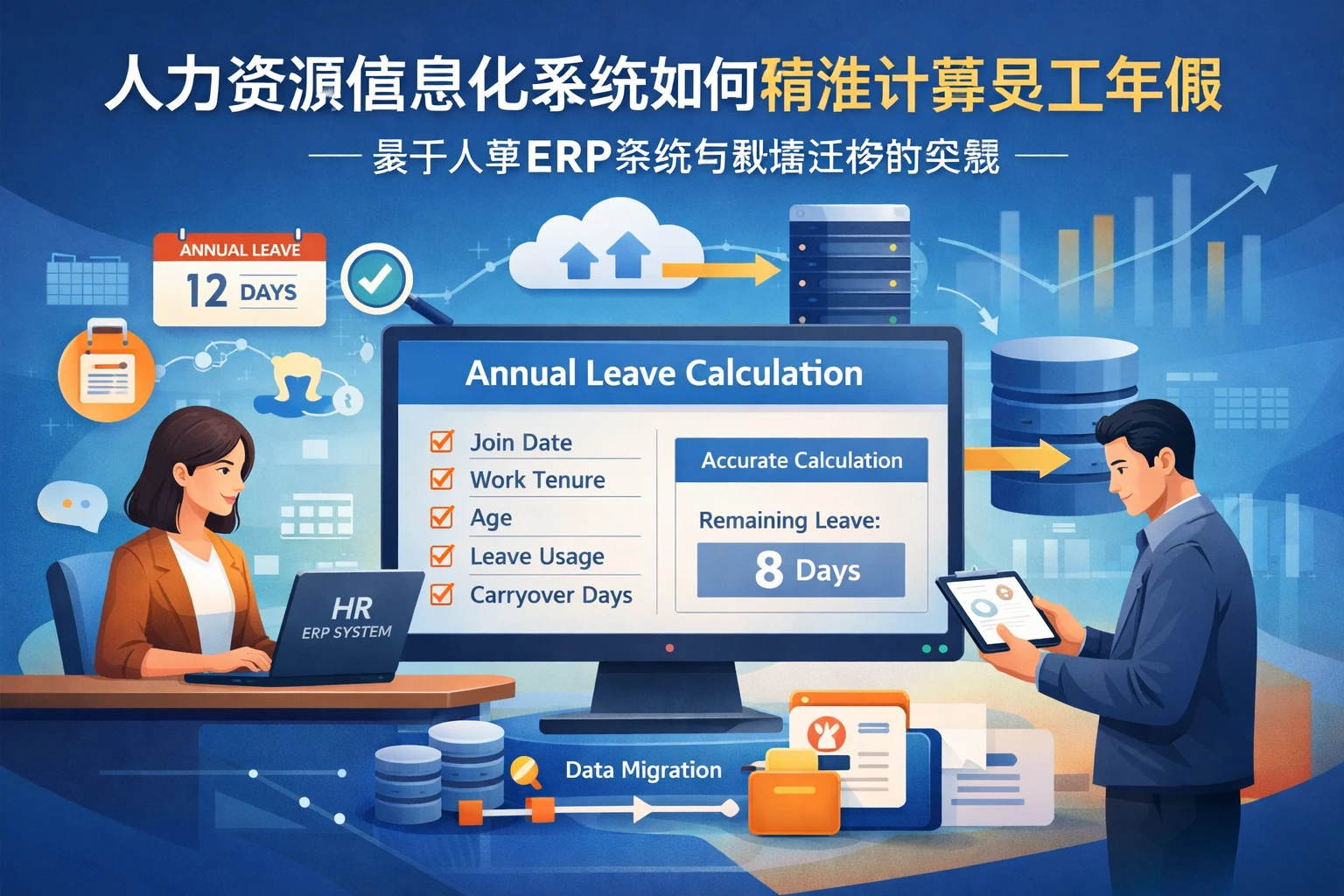 人力资源信息化系统如何精准计算员工年假——基于人事ERP系统与数据迁移的实践