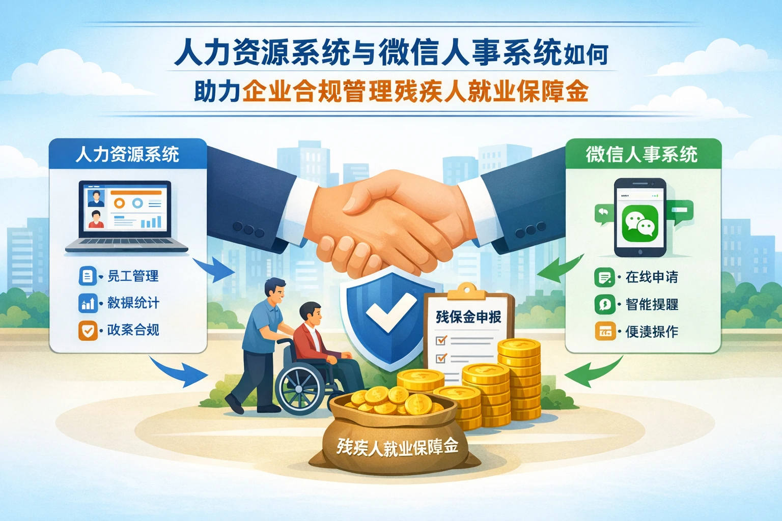 人力资源系统与微信人事系统如何助力企业合规管理残疾人就业保障金