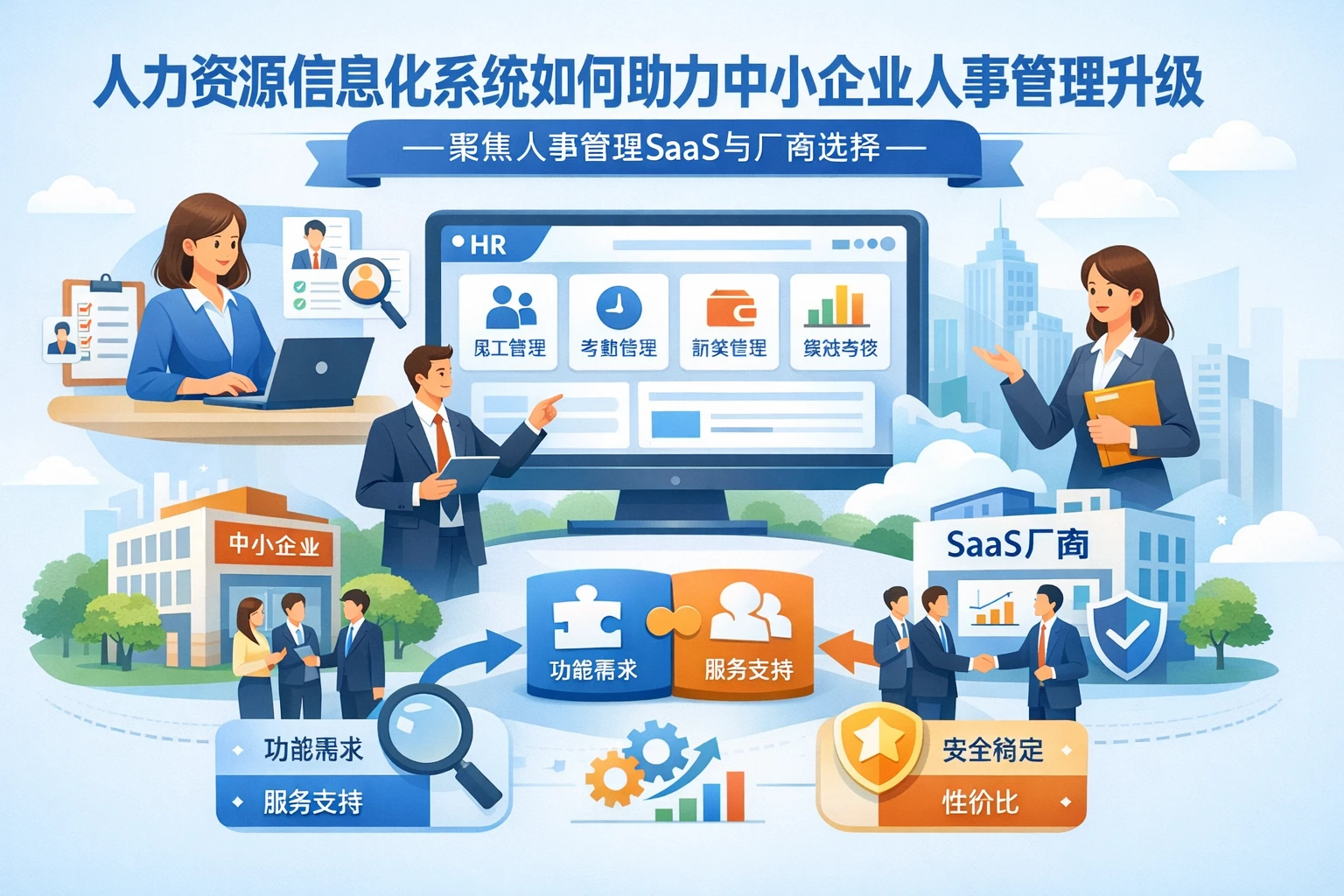 人力资源信息化系统如何助力中小企业人事管理升级——聚焦人事管理SaaS与厂商选择