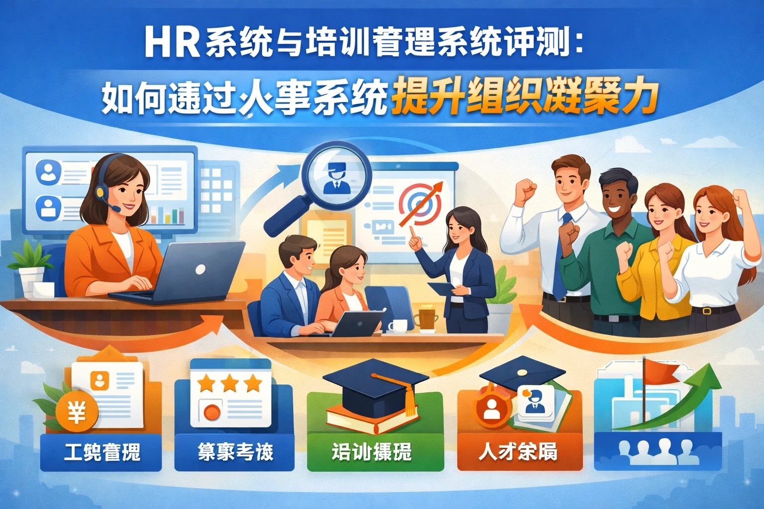 HR系统与培训管理系统评测：如何通过人事系统提升组织凝聚力