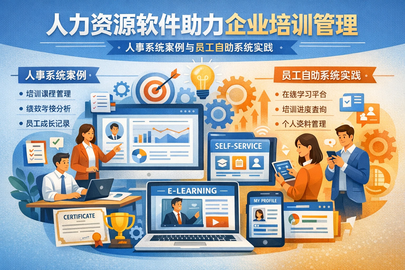 人力资源软件助力企业培训管理：人事系统案例与员工自助系统实践