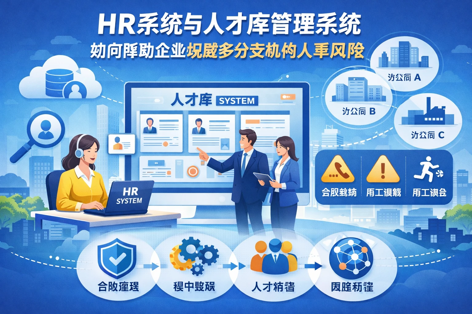 HR系统与人才库管理系统如何帮助企业规避多分支机构人事风险