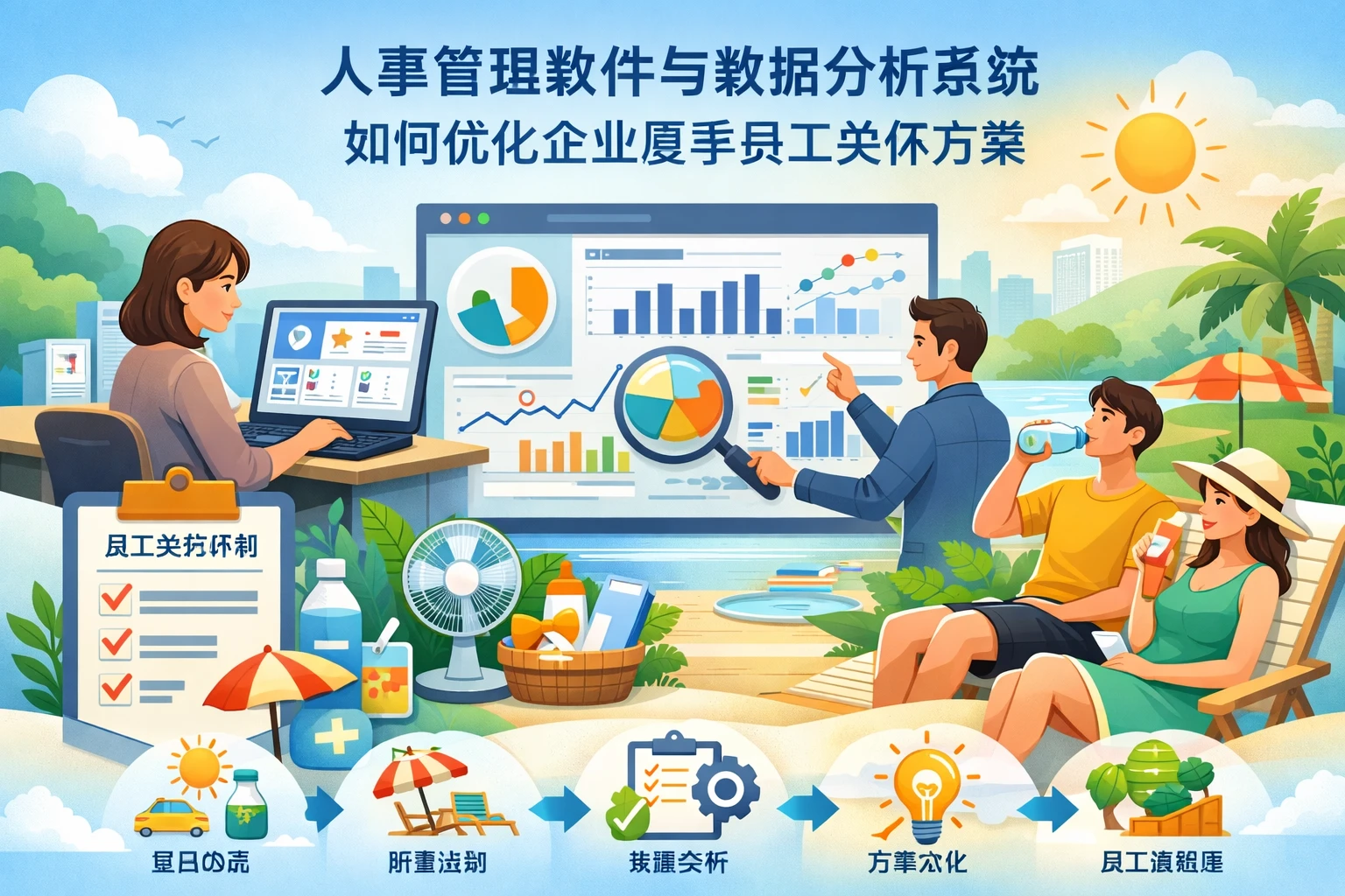 人事管理软件与数据分析系统如何优化企业夏季员工关怀方案