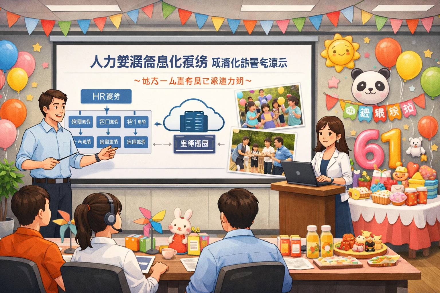 人力资源信息化系统私有化部署与演示：以六一儿童节员工活动为例