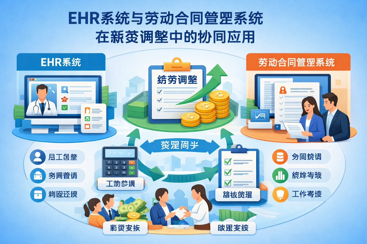 EHR系统与劳动合同管理系统在薪资调整中的协同应用