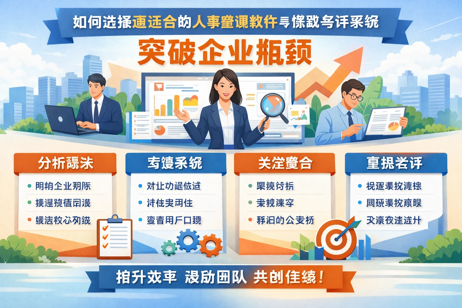 如何选择最适合的人事管理软件与绩效考评系统突破企业瓶颈