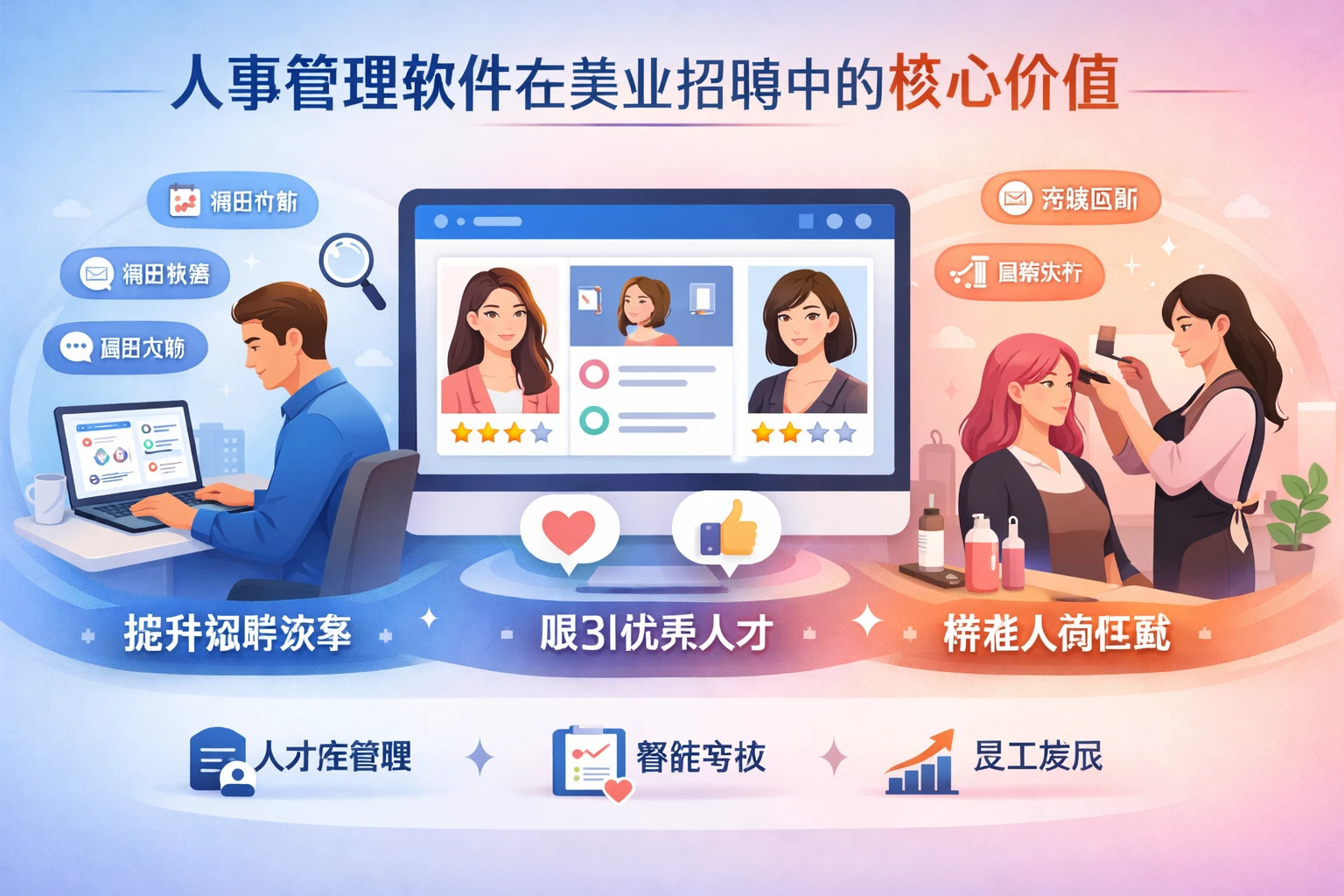 人事管理软件在美业招聘中的核心价值
