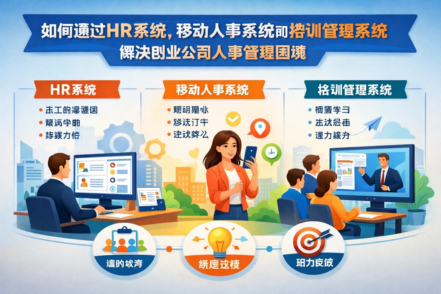 如何通过HR系统、移动人事系统和培训管理系统解决创业公司人事管理困境
