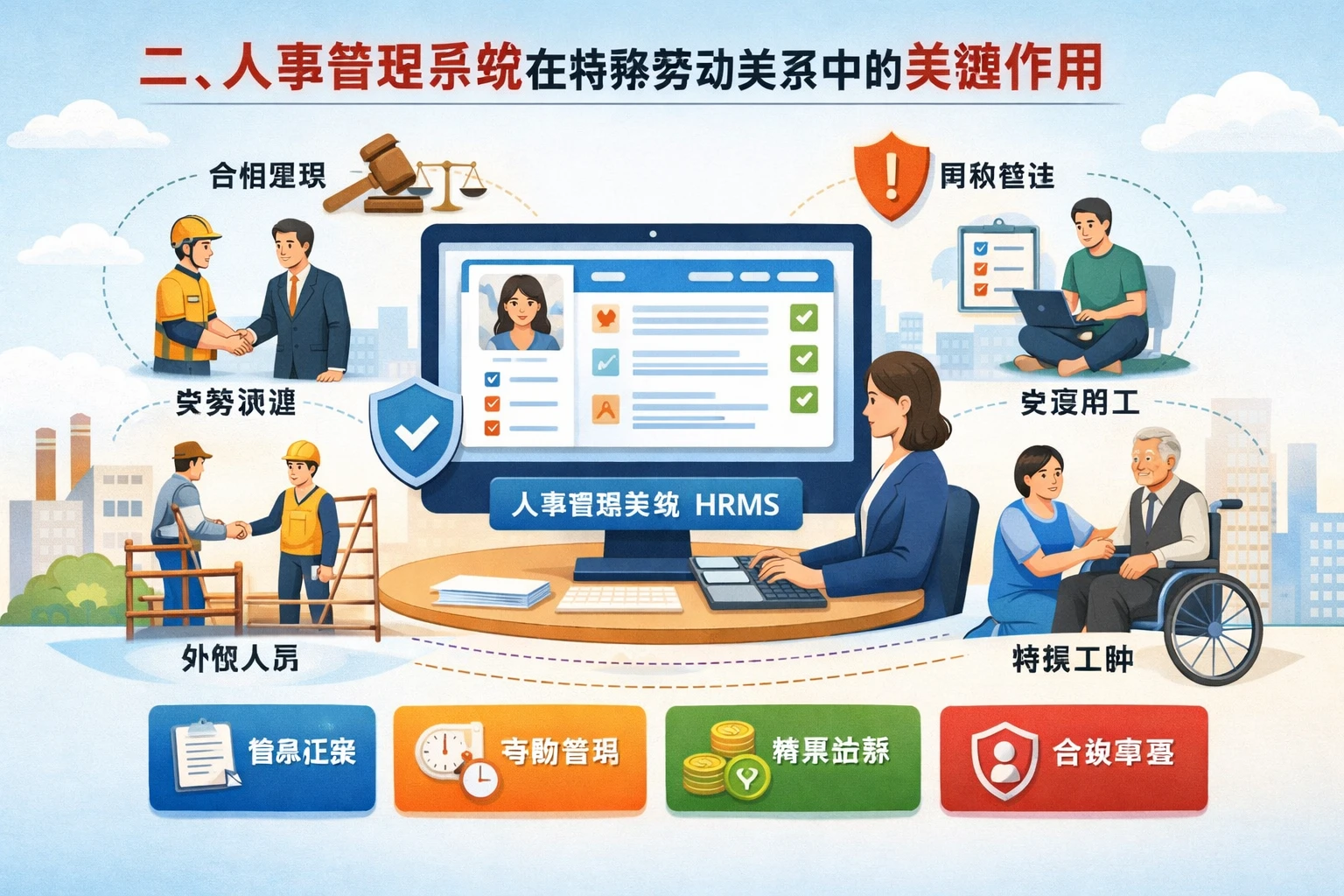二、人事管理系统在特殊劳动关系中的关键作用