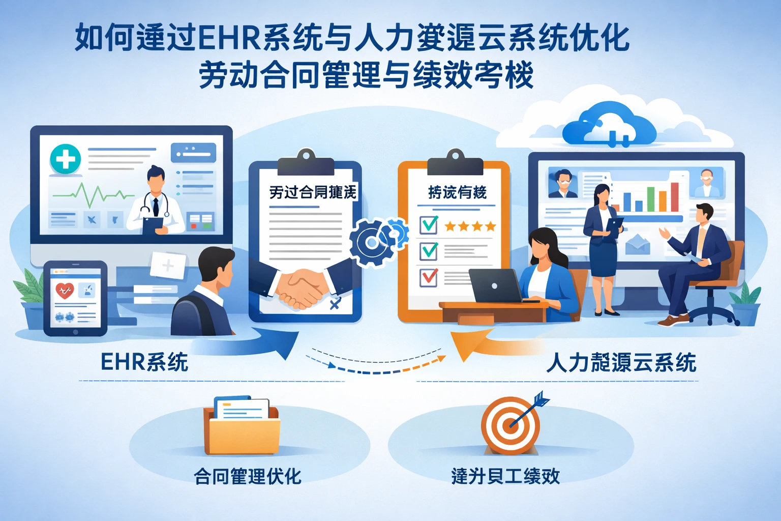 如何通过EHR系统与人力资源云系统优化劳动合同管理与绩效考核