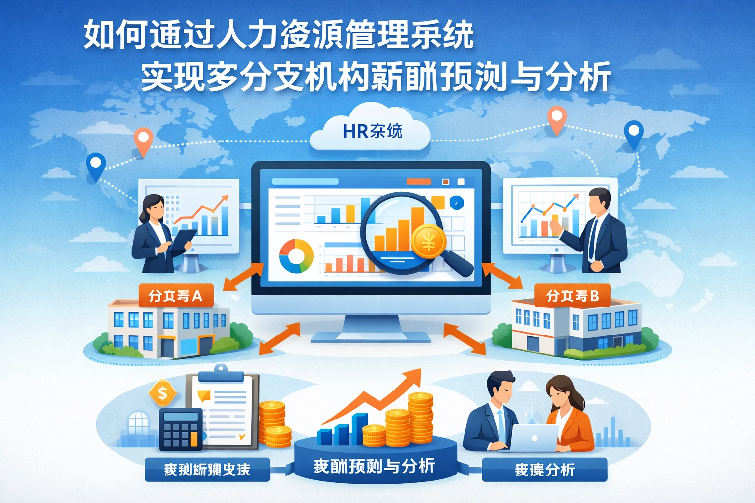 如何通过人力资源管理系统实现多分支机构薪酬预测与分析