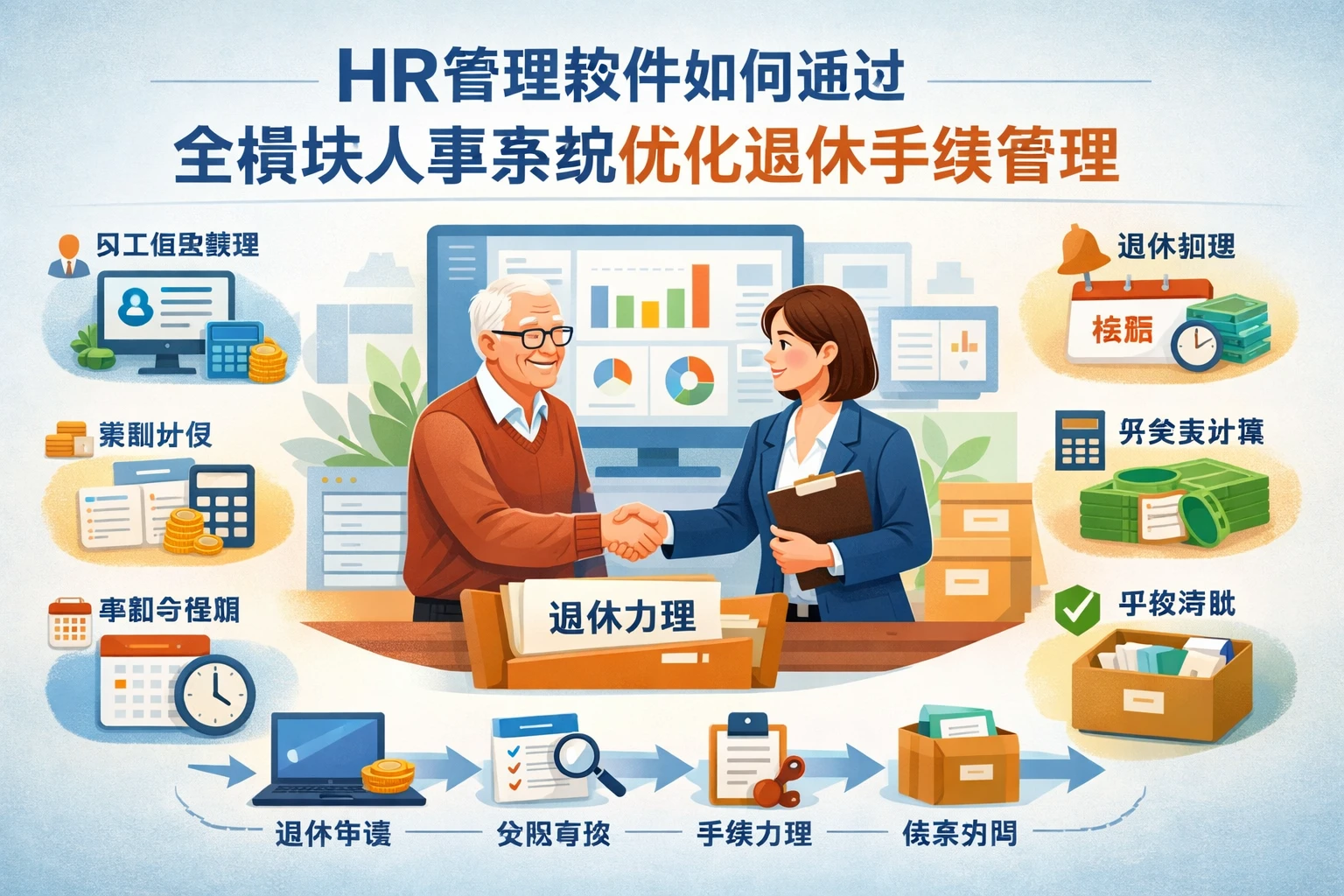 HR管理软件如何通过全模块人事系统优化退休手续管理
