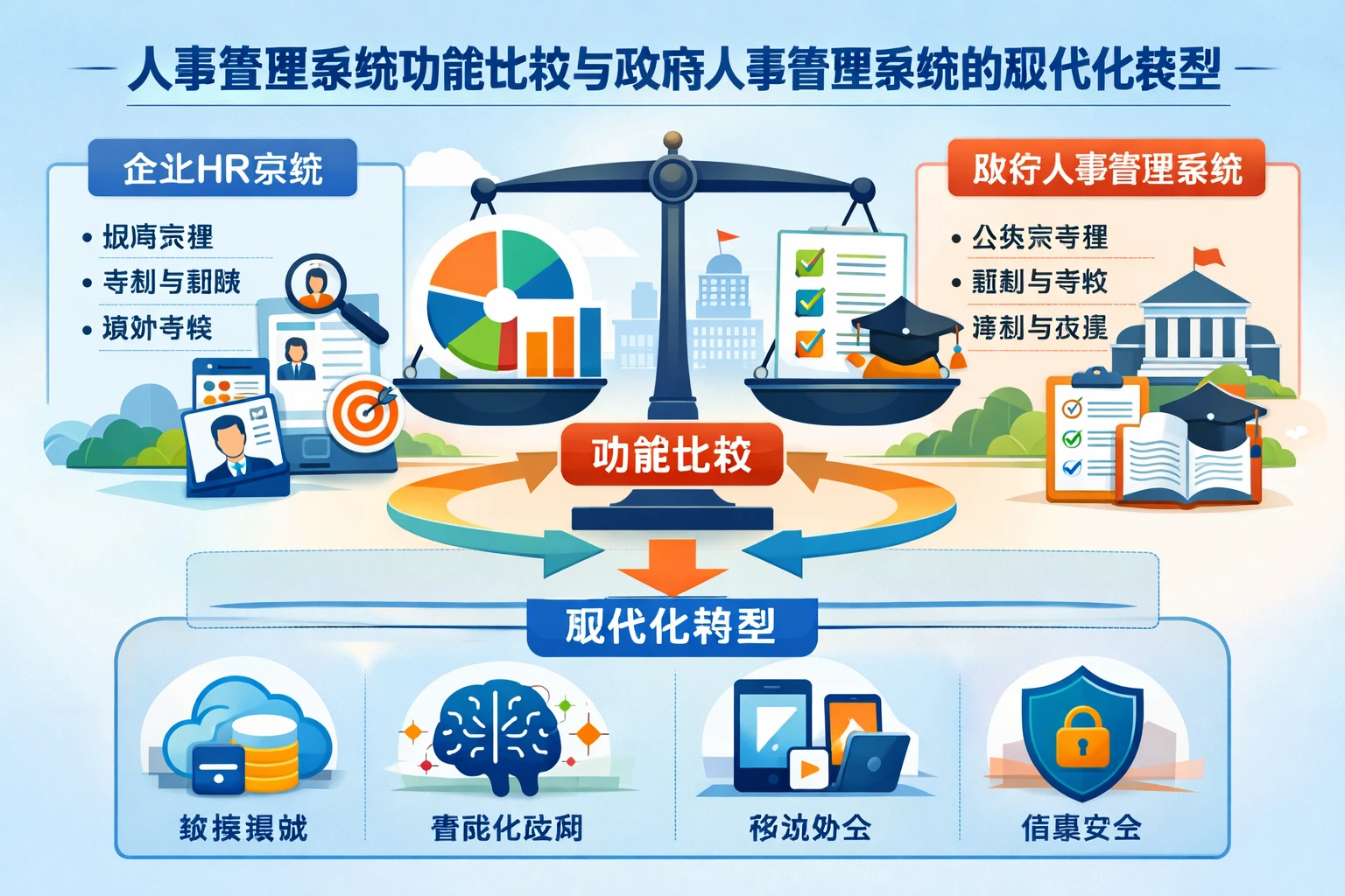 人事管理系统功能比较与政府人事管理系统的现代化转型