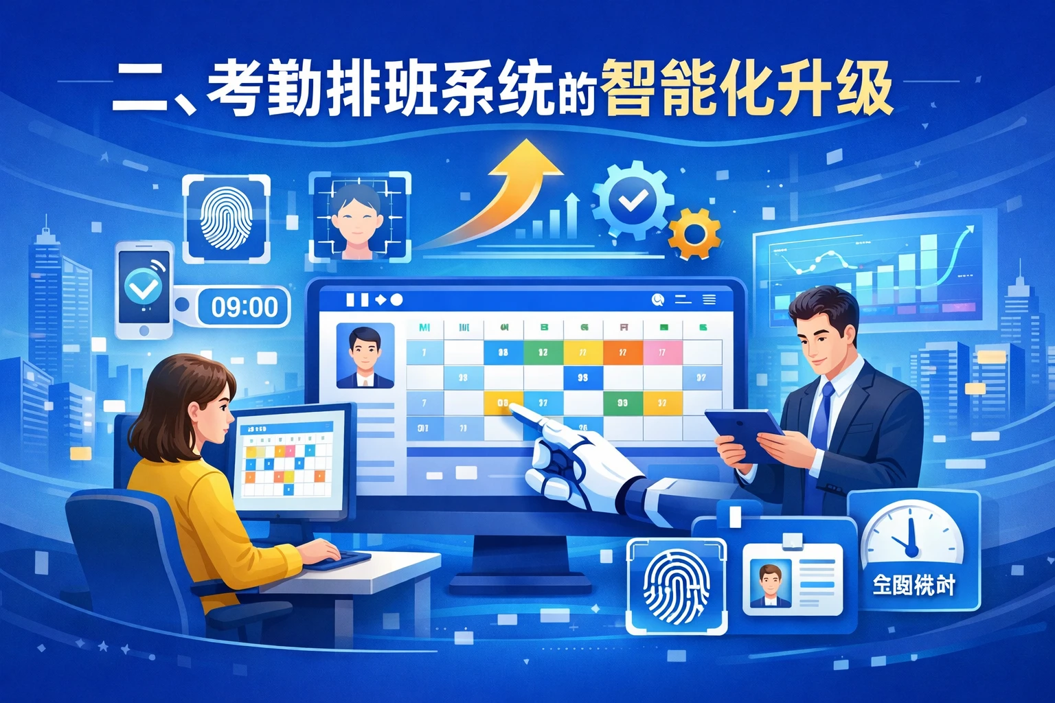 二、考勤排班系统的智能化升级
