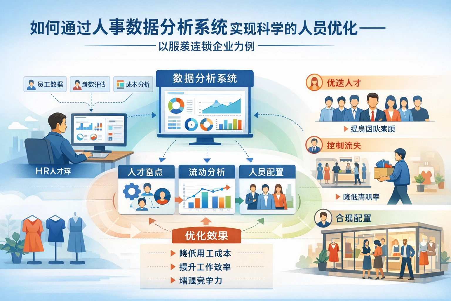 如何通过人事数据分析系统实现科学的人员优化——以服装连锁企业为例